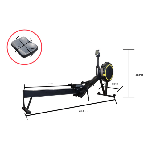 Image of MF-20 Air & Magnetic Commercial Rower with 32 levels of resistance