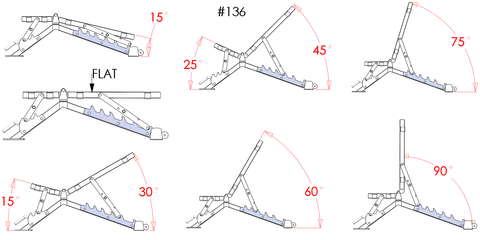 Image of PB 136A Heavy Duty Adjustable FID Bench