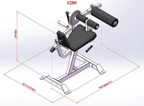 Image of PB 280 Seated Plate Loaded Leg Extension/leg Curl Combo