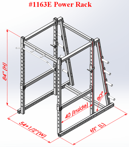 Image of PB 1163E Performance Power Rack-custom