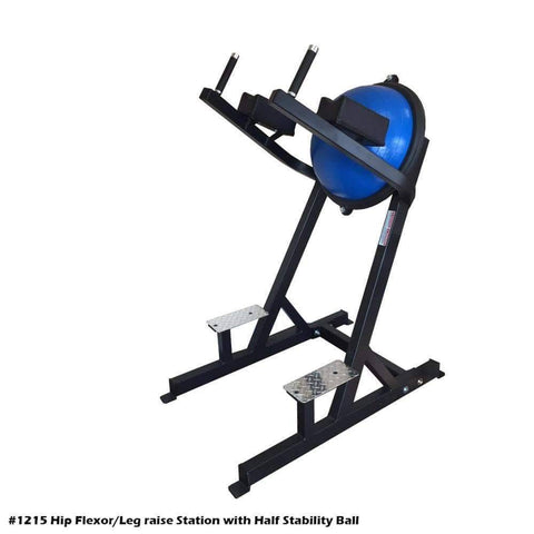 Image of PB 1215 Hip Flexor / Leg Raise Station With Half Stability Ball