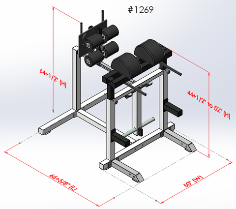 Image of PB 1269 Reverse Hyper / Glute Ham Developer Combo