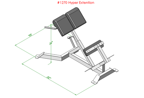 Image of PB 1270 45 Degree Hyper Extension