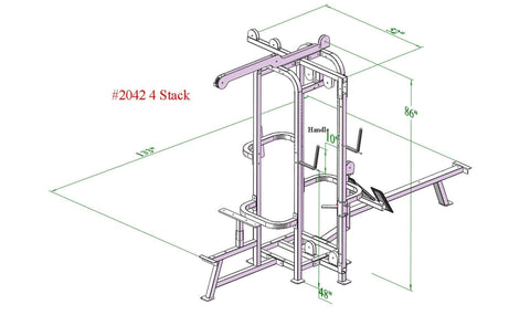 Image of PB 2042 Multi Station With Independent 4 Stacks