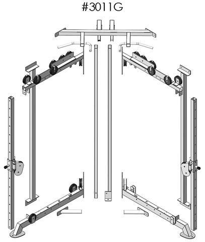 Image of Bolted for Home Deliveries Power Body 3011 Functional Trainer With High Lat And Low Row Combo