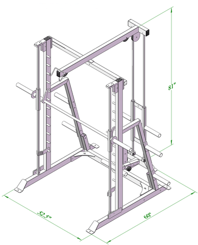Image of PB 576E Smith Machine With Hi-low Combo