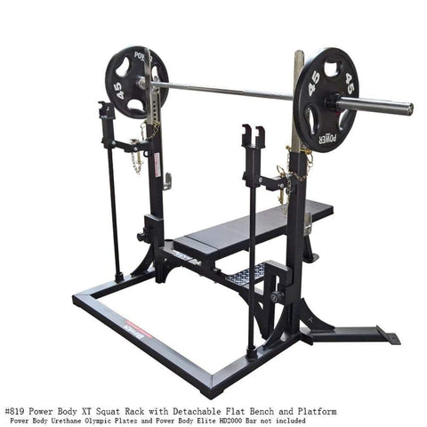 Image of PB 819B PB Xt Squat Rack With Detachable Bench