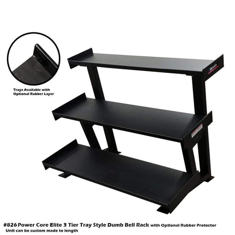 Image of PB 826 3 Tier Tray Style Dumb Bell Rack