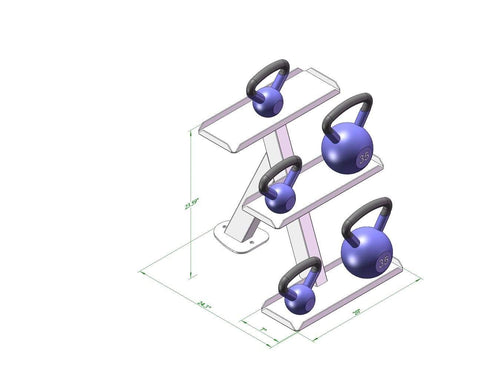 Image of PB 834 Heavy Duty Kettle Bell Rack