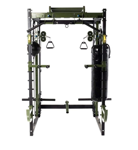 Image of T103 Crossfit and Boxing Cage with Functional Trainer and Power Rack Combo