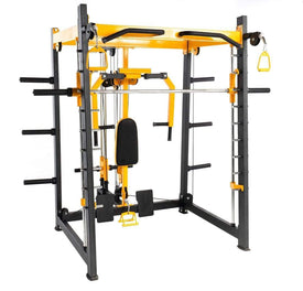 T108 Smith Machine and Upper Cross Cable system with Built-in Peck Deck and Low Row Cable