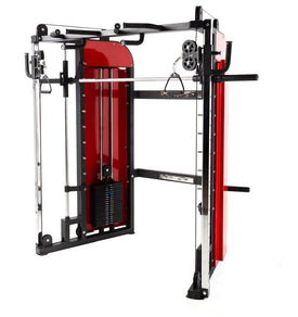 T303 Functional Trainer and Smith Machine Combo with Multiple Handle Pull-up Bar
