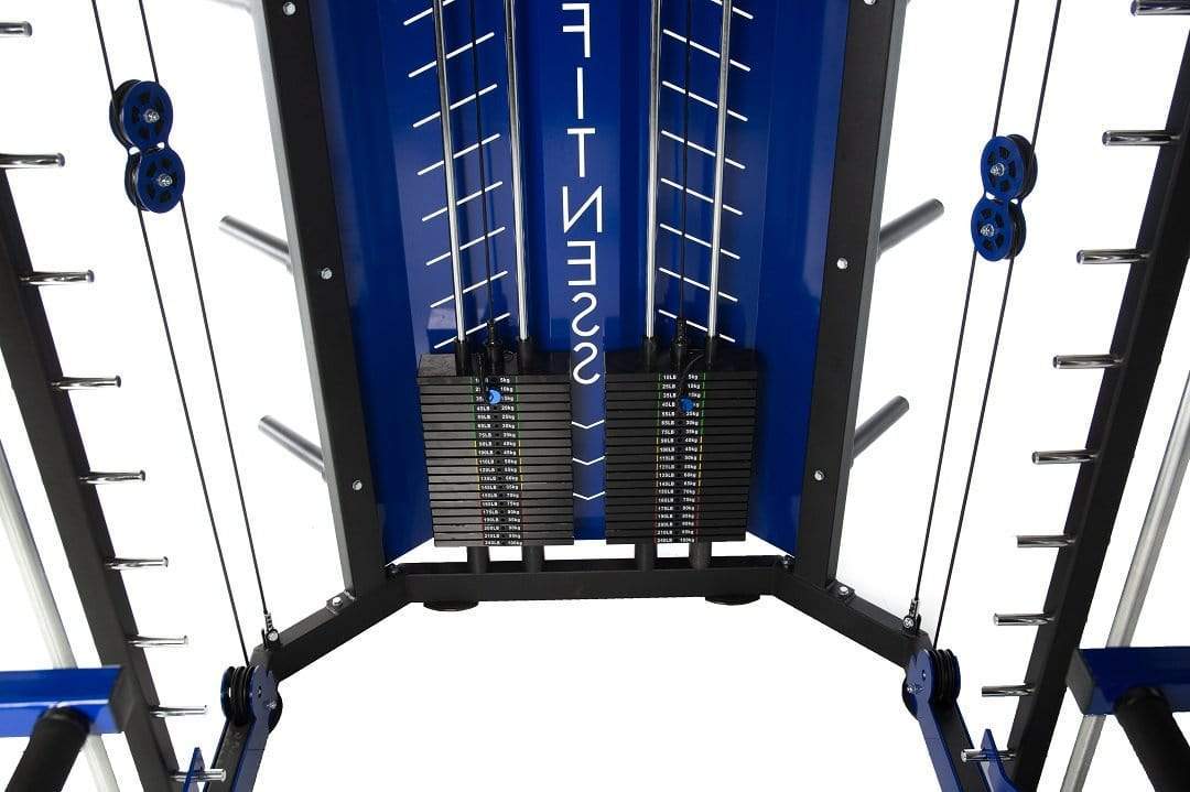 T307 Smith Machine with built-in Rack Dip Station and Functional Trainer