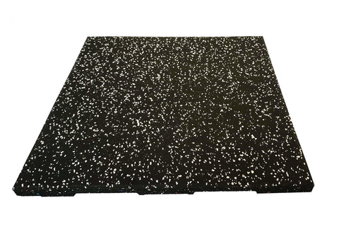 Image of Thick Rubber Floor Gym Tiles(4 Pack) - 19.5" x 19.5" x 1"