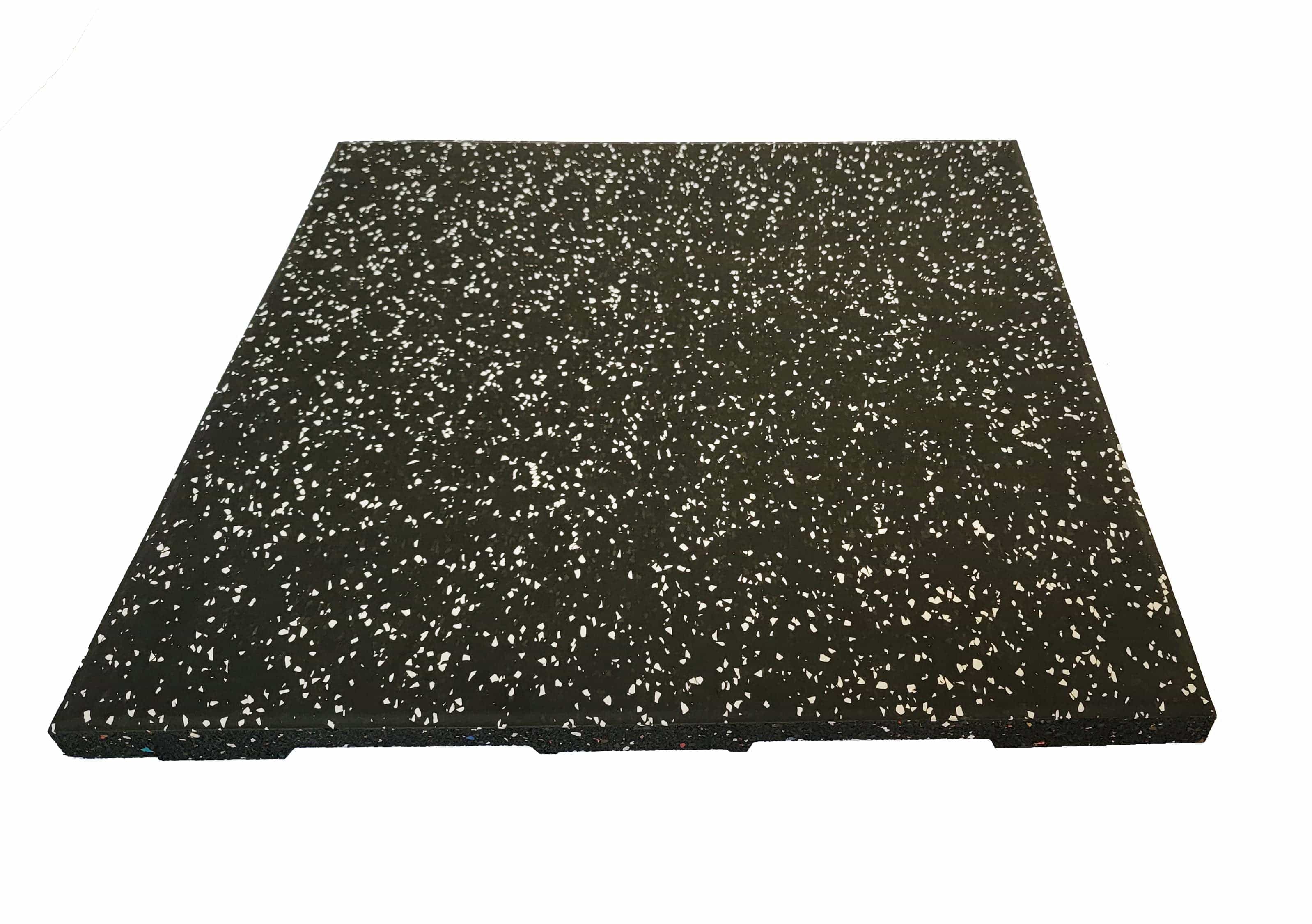 1 Inch Thick Rubber Floor Gym Tile (Single unit) - 19.5" x 19.5" x 1"