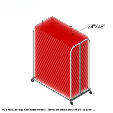 Image of PB 23 Mat Storage Cart With Wheels