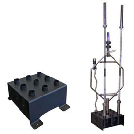 PB 193 Power Core Elite Olympic Bar Storage Stand (9 Bars)