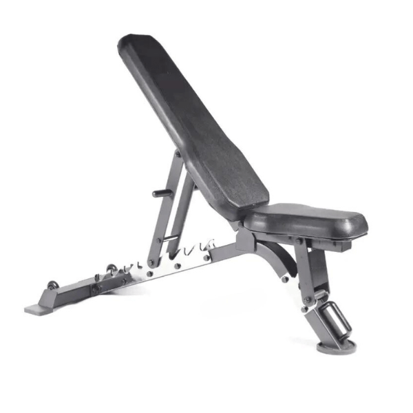 UX02 Flat Incline Bench Black with Chrome