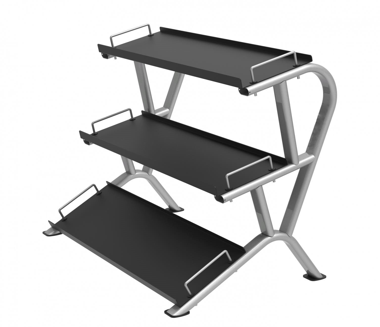 DR3 Dumbbell and Kettlebell Rack 3-Tier