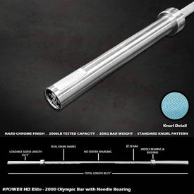 HD Elite 2000 - Olympic Bar With Needle Bearing