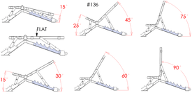 PB 136A Heavy Duty Adjustable FID Bench