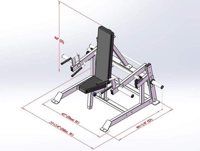 PB 300SS Power Core Elite Plate Loaded Standing and Seated Shrug Machine