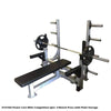 PB 1018A Power Core Elite Competition Spec'd Bench Press With Plate Storage