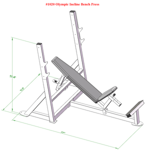 PB 1020 Olympic Incline Adjustable Bench Press