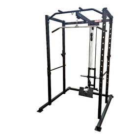 PB 1165A Full Power Rack & Plate Loaded Hi Lat Low Row
