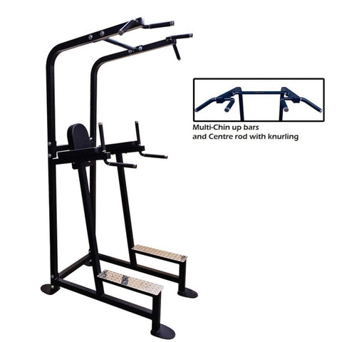 Power Body 1209 Power Tower- Vertical Leg Raise Pull Up and Dip Combo