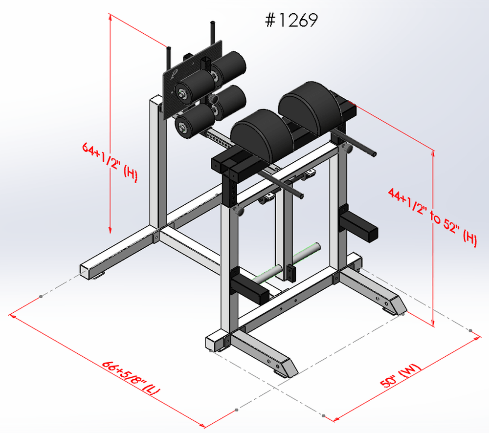 PB 1269  Reverse Hyper / Glute Ham Developer Combo