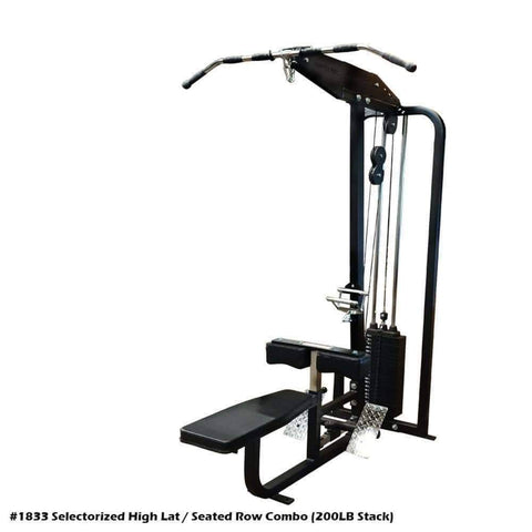 Image of PB 1833 Selectorized High Lat Pull Down And Mid Row Combo