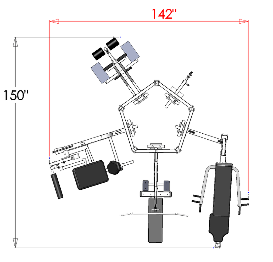 PB 2025 5 Independent Stacks Multigym