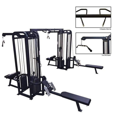 PB 2055 Jungle Gym With Cable Crossover - 6 Stacks
