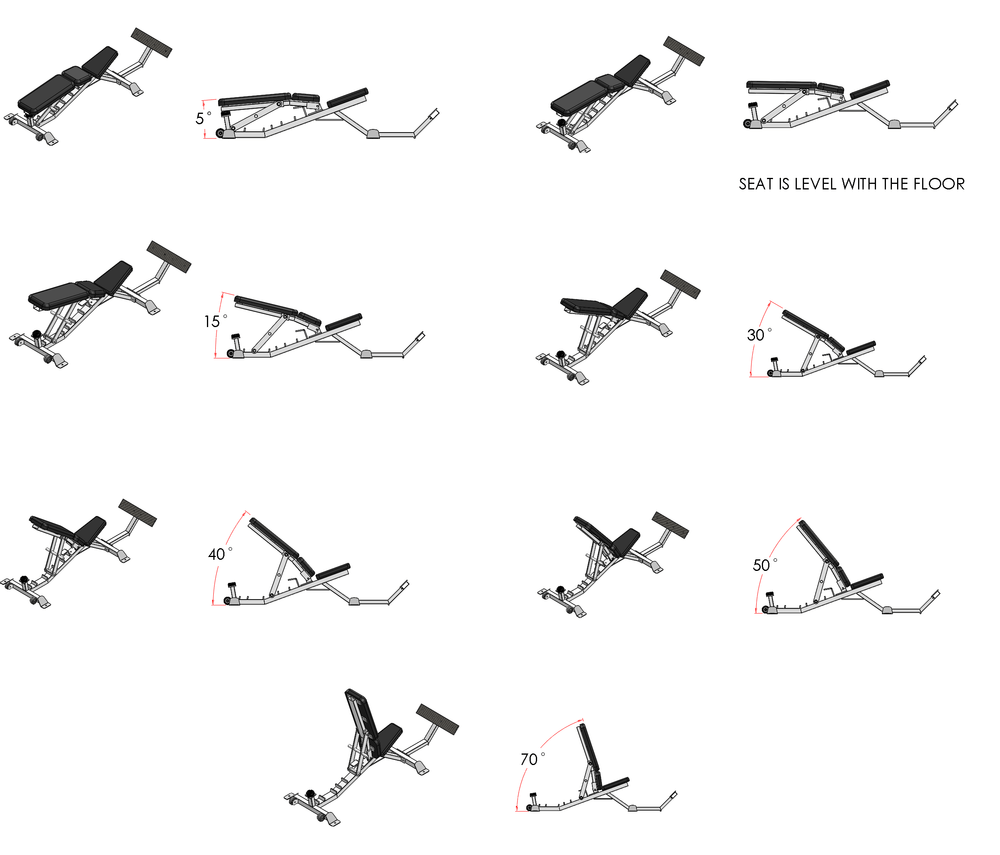 PB 270IF Elite Incline Flat Multi Purpose Bench