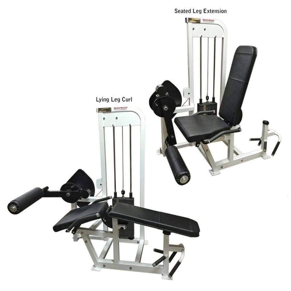 PB 5150 Selectorized Seated Leg Extension Prone Leg Curl Combo