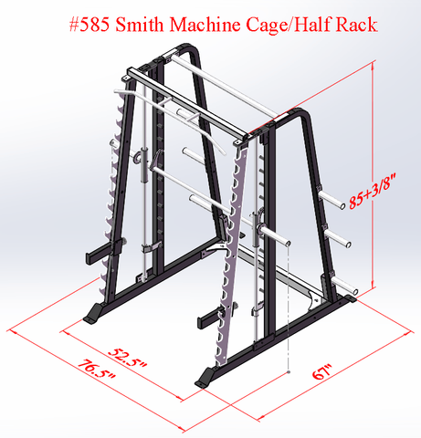 Squat rack smith machine combo sale