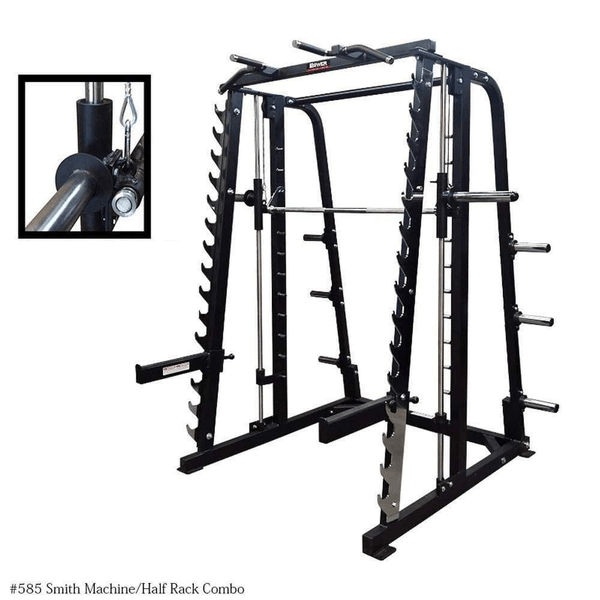 PB 585 Smith Machine And Half Rack Combo Unofive