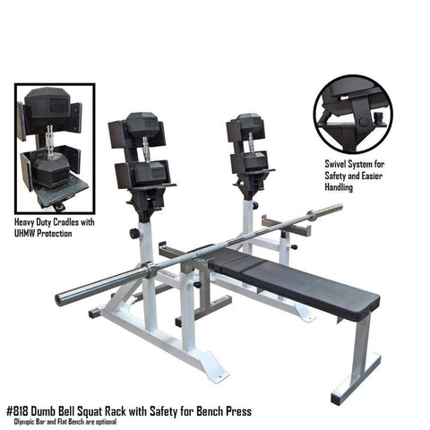 Image of PB 818 Dumbbell Squat Rack With Safety