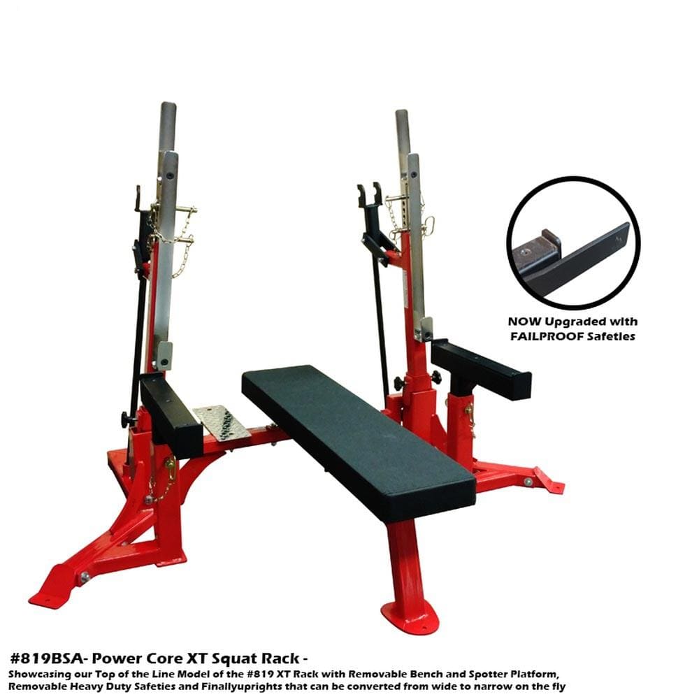 PB 819BSA Xt Squat Rack With Bench - Ultimate Version
