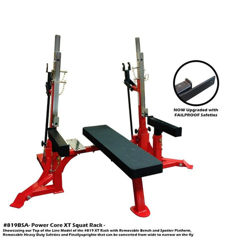 Image of PB 819BSA Xt Squat Rack With Bench - Ultimate Version