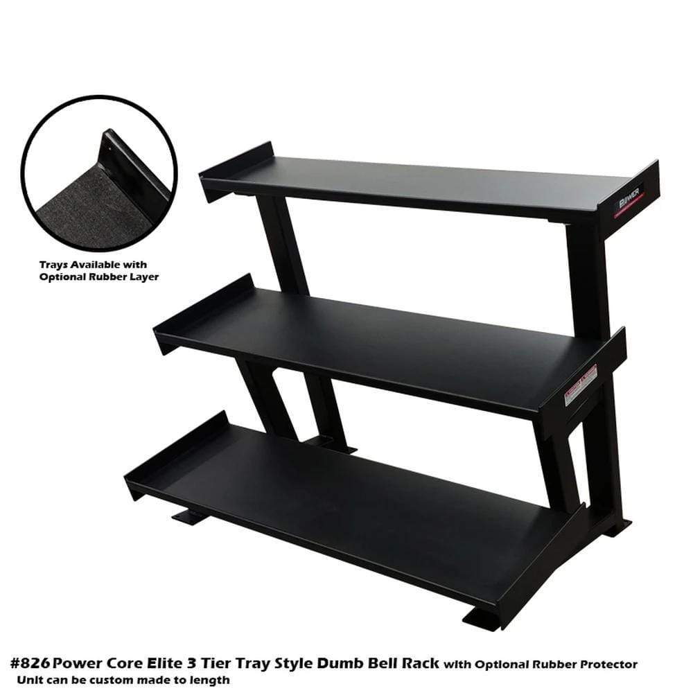 PB 826 3 Tier Tray Style Dumb Bell Rack