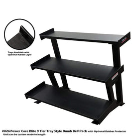 PB 826 3 Tier Tray Style Dumb Bell Rack