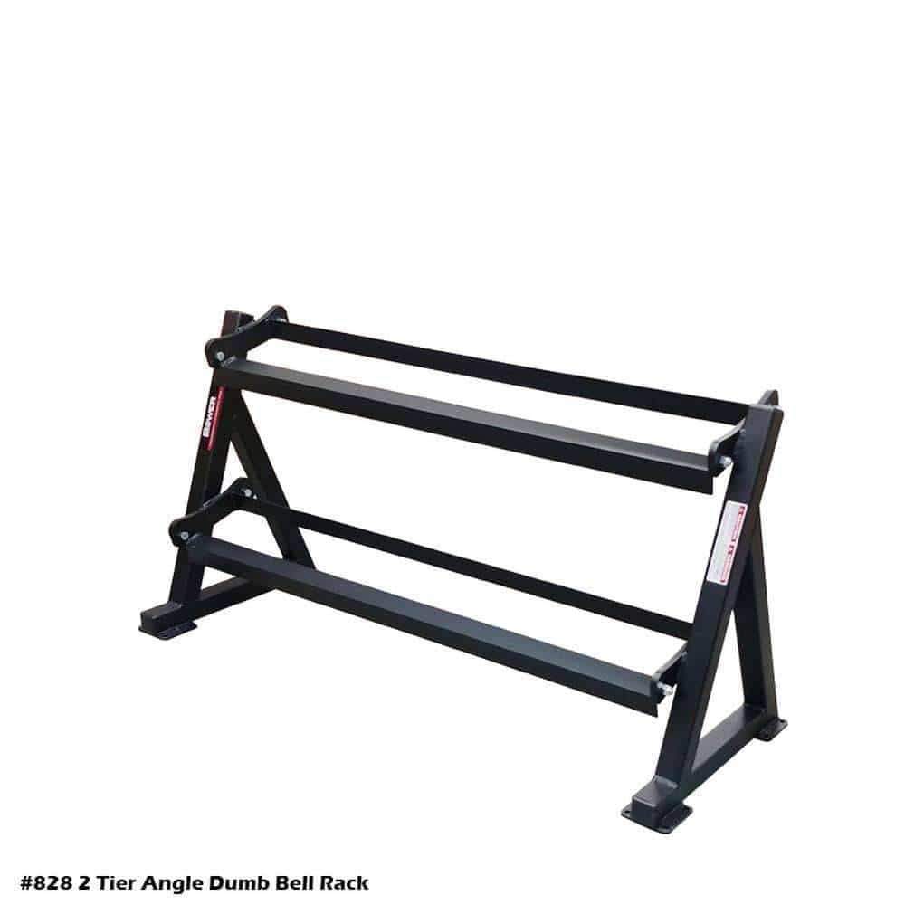PB 828 2 Tier Angle Dumbbell Rack