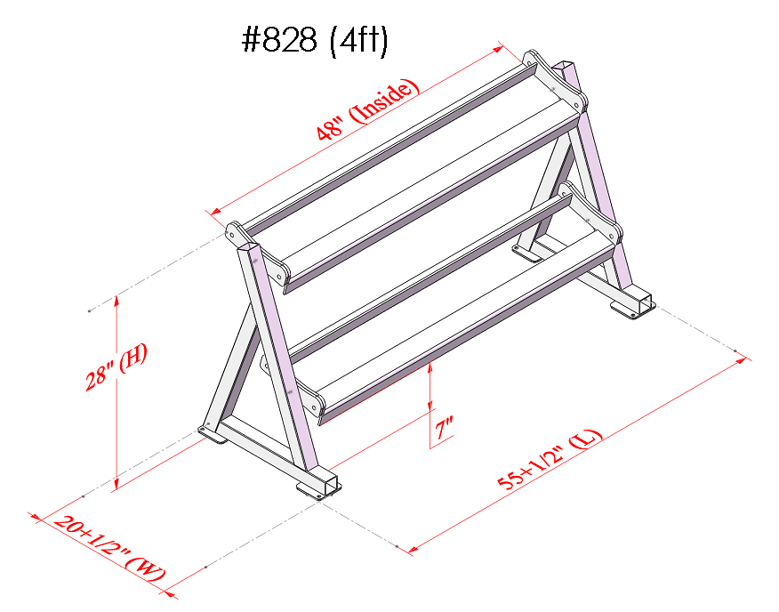 Angled Rack Dumbbells PB 828 2 Tier Angle Dumbbell Rack – Unofive