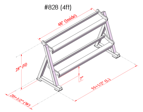 Image of PB 828 2 Tier Angle Dumbbell Rack