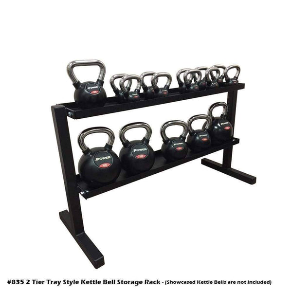 Kettle Rack PB 835 2 Tier Tray Style Kettle Bell Storage Rack – Unofive