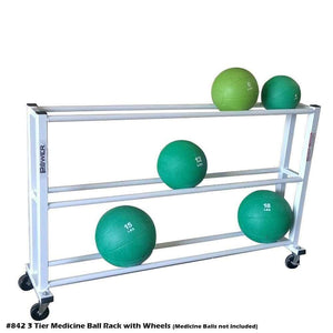 PB 842 3 Tier Medicine Ball Rack With Wheels