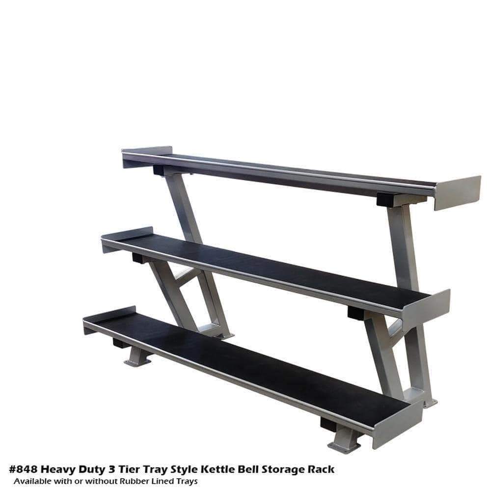 PB 848 Power Core Elite 3 Tier Tray Style Kettle Bell Rack