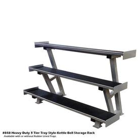PB 848 Power Core Elite 3 Tier Tray Style Kettle Bell Rack